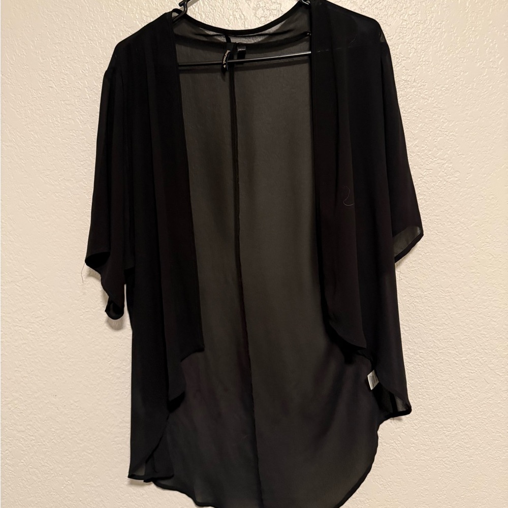 HeartSoul Elegant Black Sheer Top